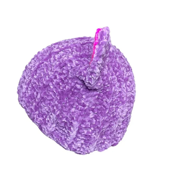 Handmade Trendy Crochet Kitty Cat Ear Beanie Unisex Purple Pink Adult One Size - Picture 3 of 5